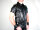 R&Co Short Sleeve Police Shirt Jeans Leather Black
