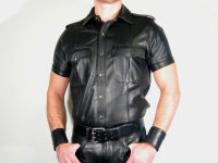 R&Co Short Sleeve Police Shirt Sheep Leather