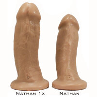 SquarePeg Toys Nathan Harness Chestnut Actual Size + FlushCup