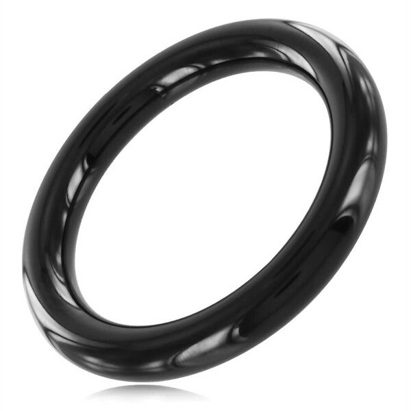 Black Line Stainless Steel Cock Ring 8 mm x 40 mm