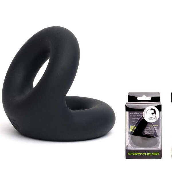 Sport Fucker Liquid Silicone Rugby Ring Black