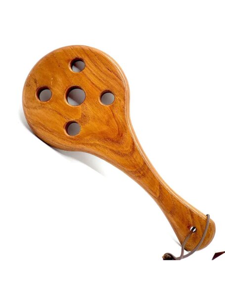 Black Label Bullseye Wooden Spanking Padle