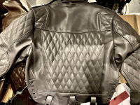 R&amp;Co Marquis Jacket Diamond Grey Leather M