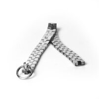 Stainless Steel Watch Band Collar With Gem Lock