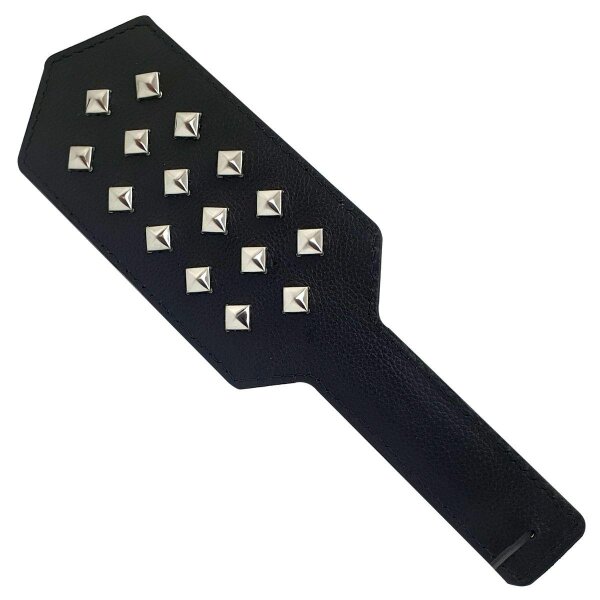 Black Label Leather Paddle With Studs