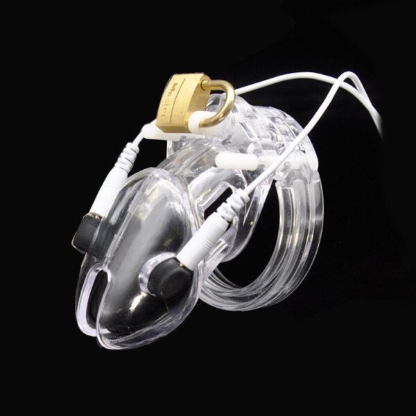 BRUTUS Volt Cage - Electro Chastity Cage - Clear