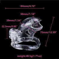 BRUTUS Shark Cage - Chastity Cage - Clear