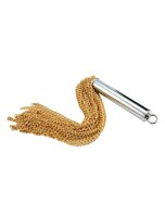 Chain Whip With Built-In Plug - Gold