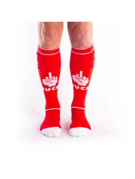 BRUTUS FXXX Party Socks w. Pockets Red/White