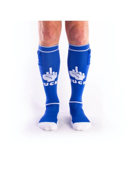 BRUTUS FXXX Party Socks w. Pockets Blue/White