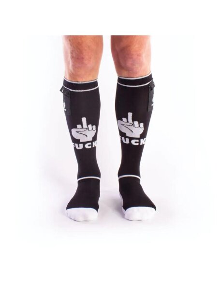 BRUTUS FXXX Party Socks w. Pockets Black/White