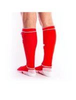 BRUTUS PUPPY Party Socks w. Pockets Red/White