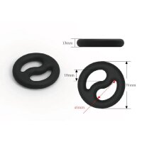 Brutus Yin-Yang - Silicone Cock and Ball Duo Ring