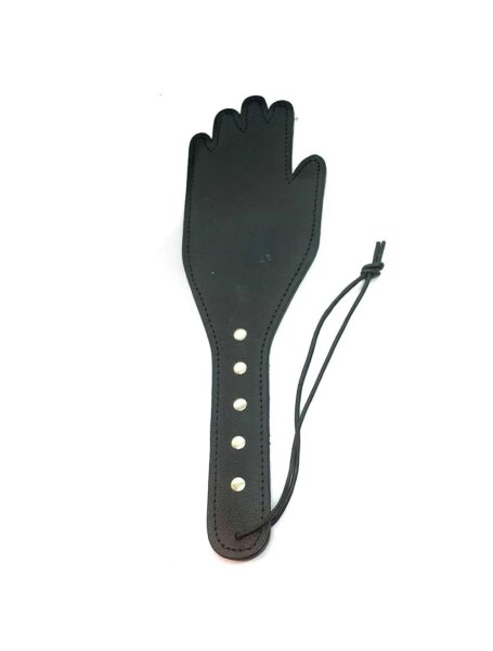 Black Label Leather Paddle - Hi-Five