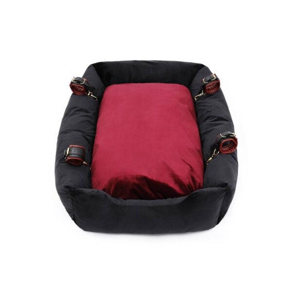 Rude Rider Puppy Kennel W/ Cuffs Black/Red 106x70x20