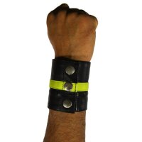 Rude Rider Wrist Wallet Leather Black/Yellow M