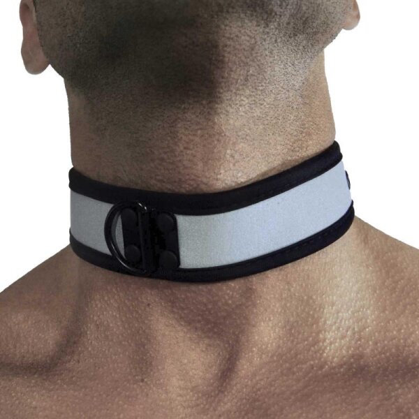 Rude Rider Neoprene Puppy Collar Grey