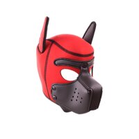 Rude Rider Neoprene Puppy Hood Red/Black Large/XLarge