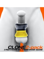 Oxballs Clone Duo 2-pack Ballstretcher - Yellow/Black