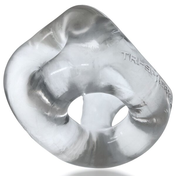 Oxballs TRI-SPORT XL 3-Ring Cocksling Clear