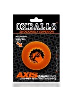 Oxballs AXIS Ribbed Cockring Orange Ice