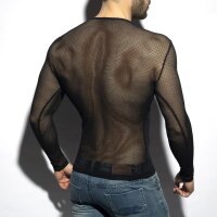 ES Collection TS304 Mesh-Long SleevesT-Shirt Black