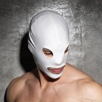 Addicted ADF185 Fetish Rub Mask White