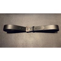 R&amp;Co Leather Belt 4 cm Black