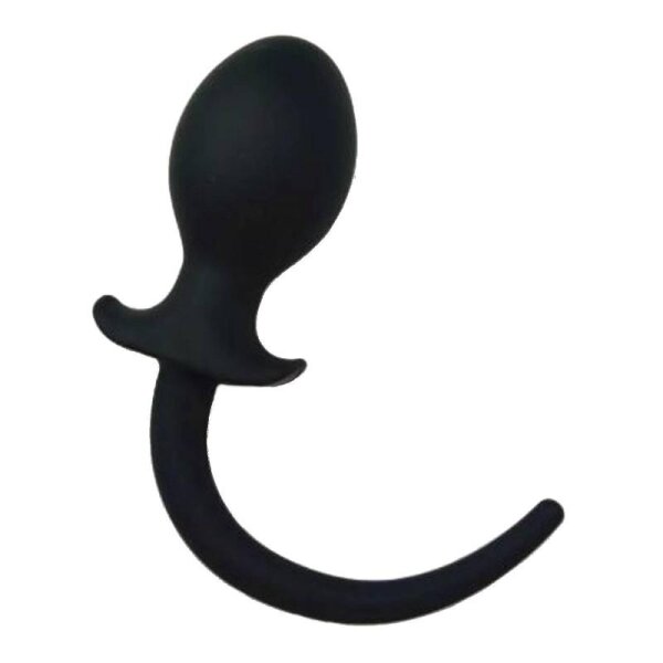 Rude Rider Large Dog Tail Plug 33 x 6,5 cm Black Silicone