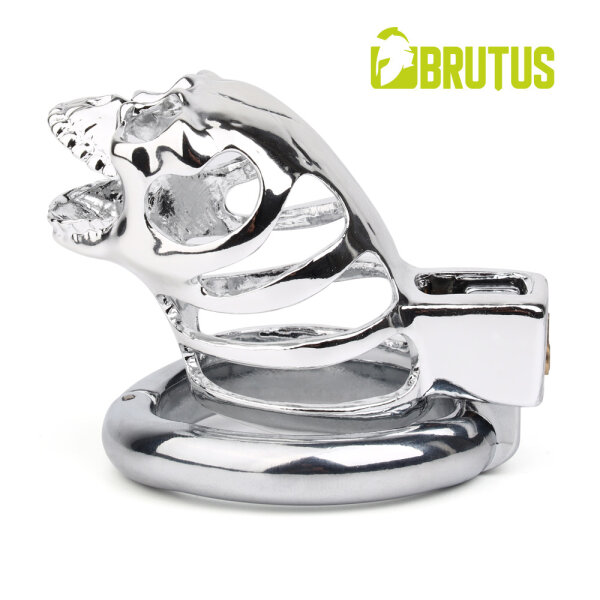 BRUTUS Goth Cage - Metal Chastity Cage