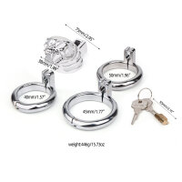 BRUTUS Goth Cage - Metal Chastity Cage
