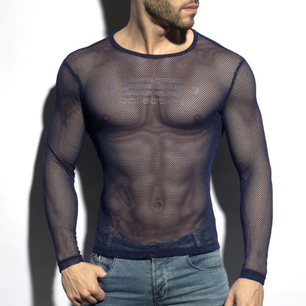 ES Collection TS304 Mesh-Long SleevesT-Shirt Navy