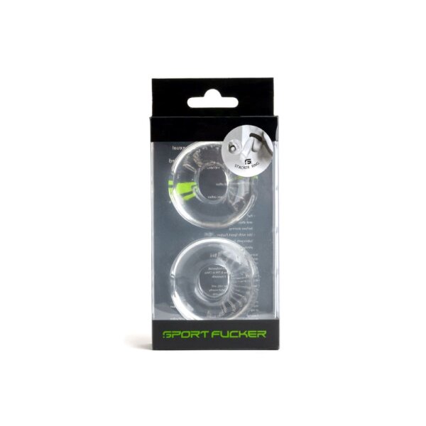 Sport Fucker Stacker Rings 2-Pack Clear