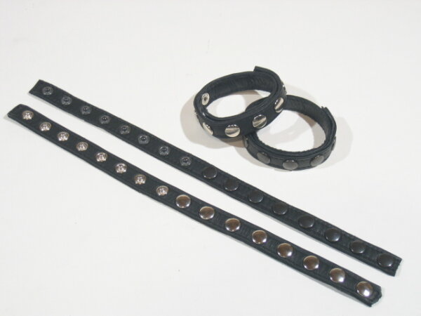 R&Co 8-Snap Cockstrap Mini Studs in Black