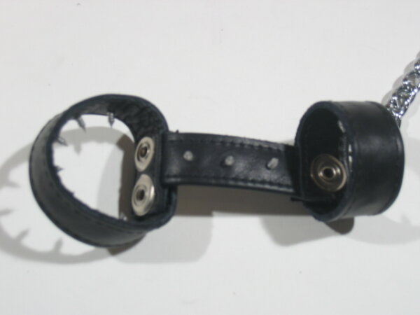 R&Co Cockharness With Chain with Pin Pricks