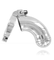 Black Label Male Chastity Device - Removable Cover - Stainless Steel