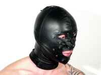 R&amp;Co Soft Leather Hood with Detachable Eye &amp; Mouth L
