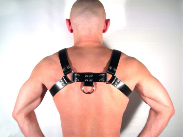 R&Co H-Harness in Belt Leather Black XL