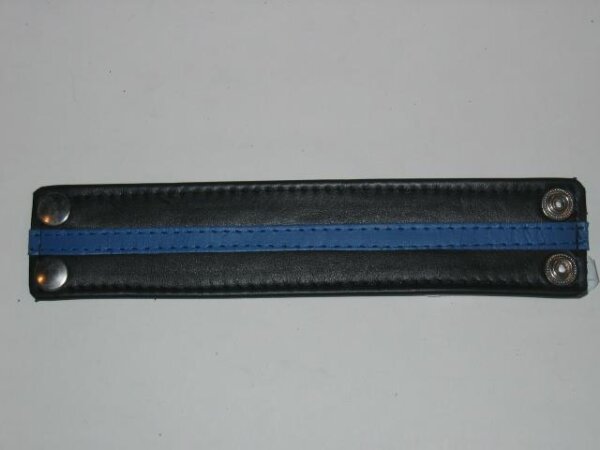 R&Co Wristband 4.5 cm Wide With Coloured Stripe Blue S