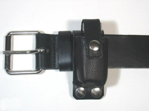 R&Co Leather Belt Bottle Holder Black L