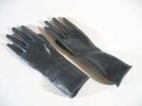 Rubber Gloves Wrist Length Black M