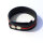 R&Co Leather Biceps Band Black 3 cm + 1 Piping Red
