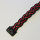 R&Co Leather Plaited Lanyard Red/Black