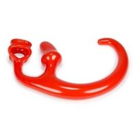 Oxballs Alien Tail Butt Plug With Built-in Cocksling Red