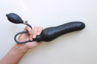 Rubber Dildo Inflatable XL Black