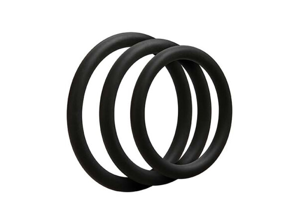 OptiMALE 3 C-Ring Set Thin Black