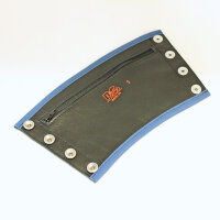 R&amp;Co Gauntlet Wallet + Pipings Blue