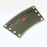 R&amp;Co Gauntlet Wallet + Pipings Grey XS