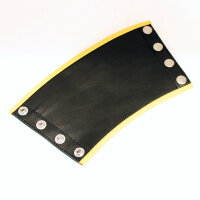 R&amp;Co Gauntlet Wallet + Pipings Yellow XS