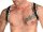 R&Co Shoulder Harness in Soft Leather Black + Piping White Standard Size